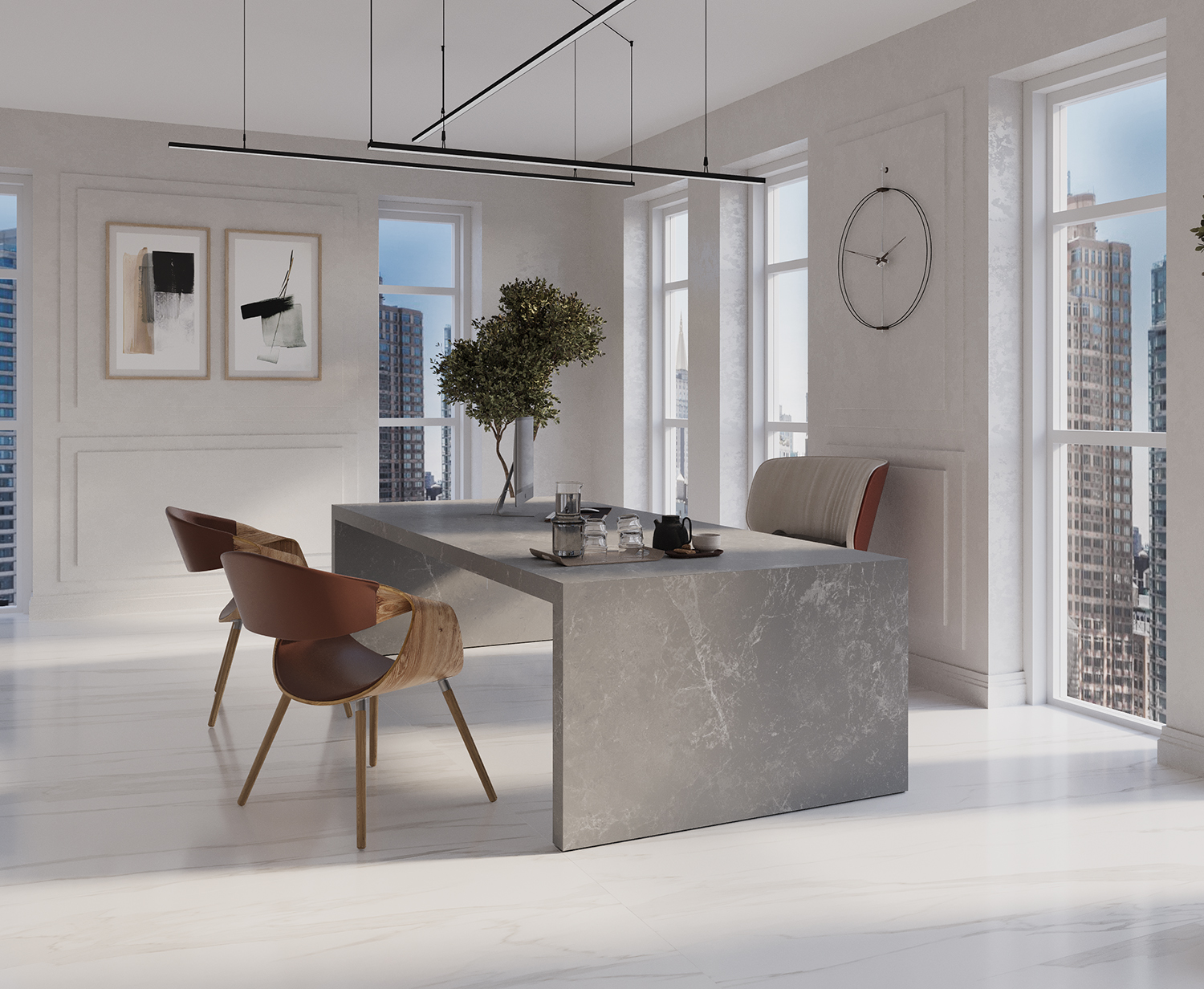 На пол Matt Black Bonanza Sahara Microcid 2800х1200х6 - фото 6