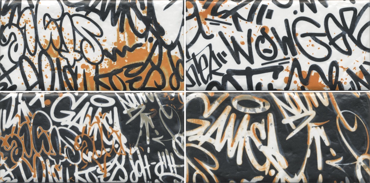 OP/A210/4x/19060 Панно Граффити Микс панно из 4-х частей