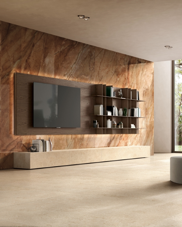 781136 На пол Authentic Luxe Pearl Travertine Matte 6mm 60x120 - фото 29