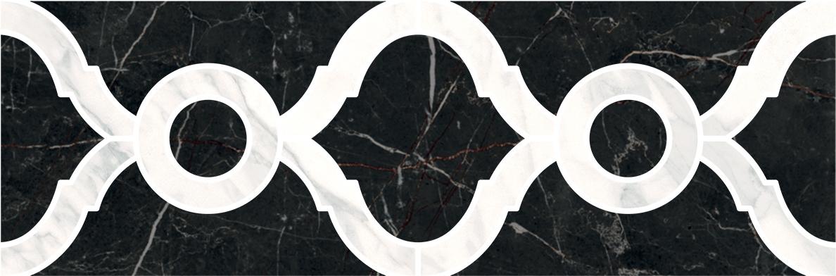 ID92T Бордюр Фрагонар Наборный черный 9мм 30x9.9