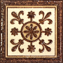 Декоративная вставка Декор (вставки напольные) Валлонь 6х6