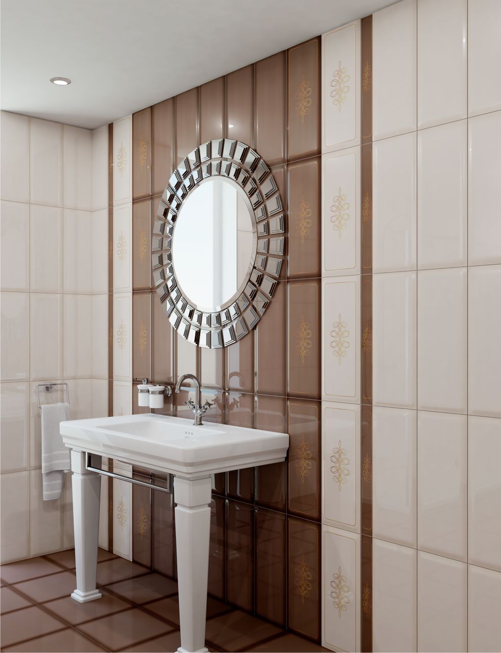 908294 Декор Elissa Dec.Marrone - фото 6