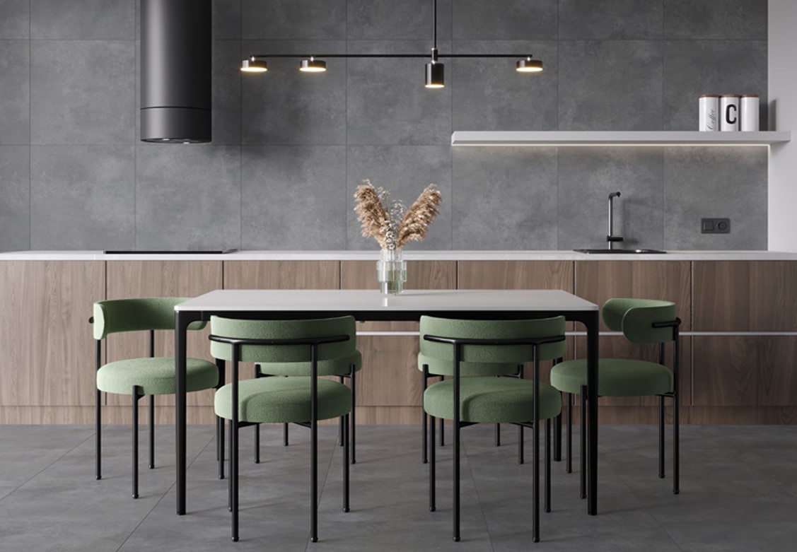 На пол Concrete Courage Dark Grey Темно-серый Матовый 80х80 - фото 8