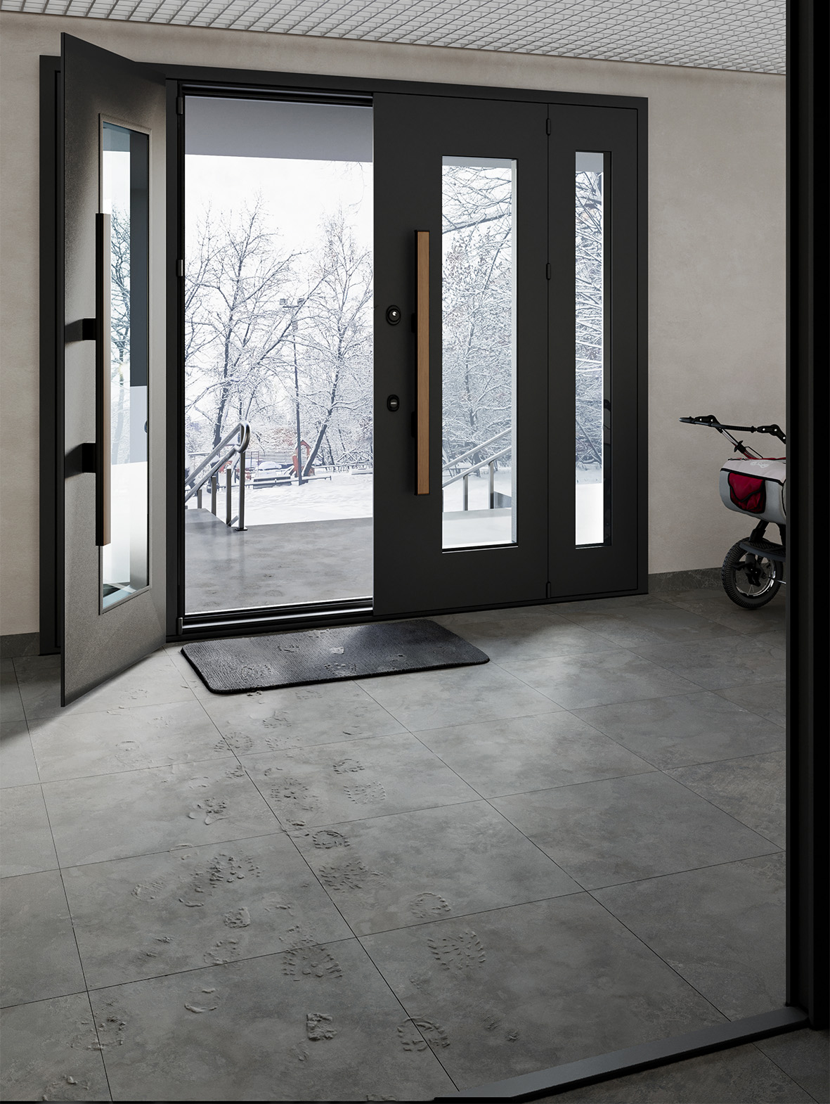 На пол Antislip Snow White R12 60x120 - фото 20