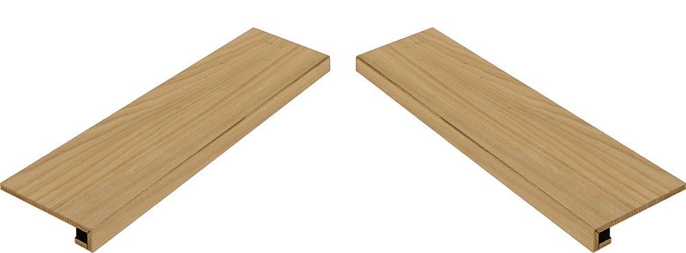 620070000781 Ступень Element Wood Олмо 120 Угловая Левая Натуральная