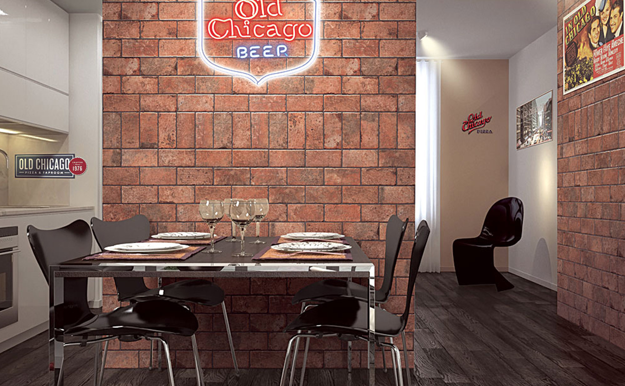 1047365 На пол Chicago South Side (bianco) - фото 18