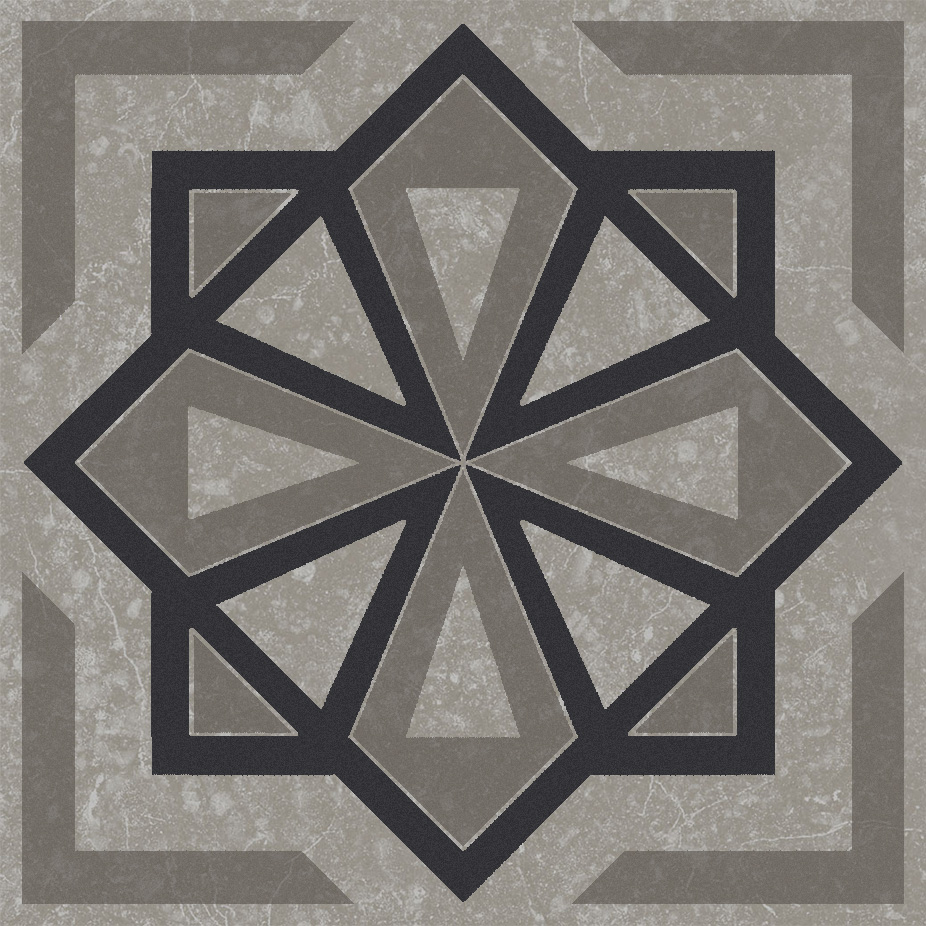 KMD3STA051GN Декор Касабланка Серый матовый 9.8x9.8x0.7 - фото 4