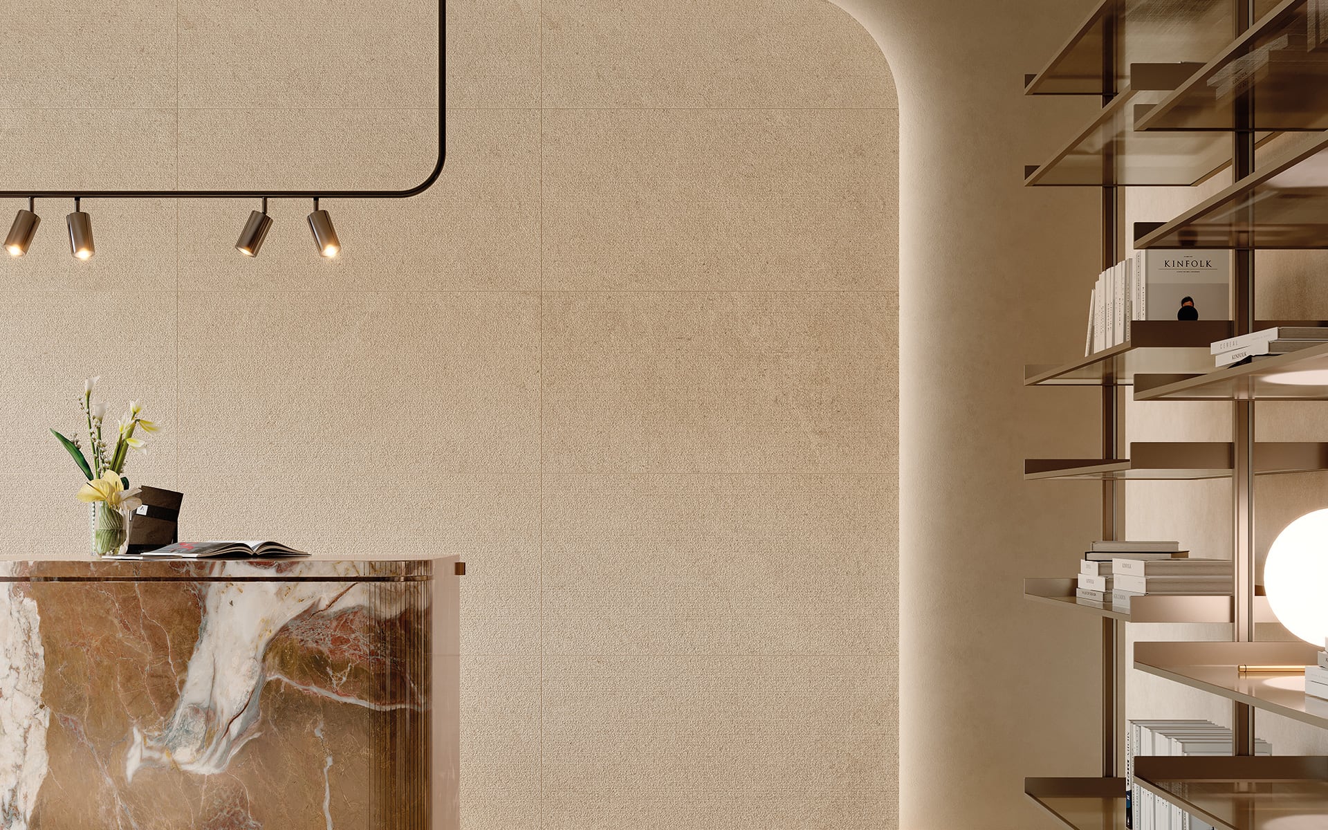 8929994 На пол Victorian Stone Moon Cream Natural Plus 120x60 - фото 40