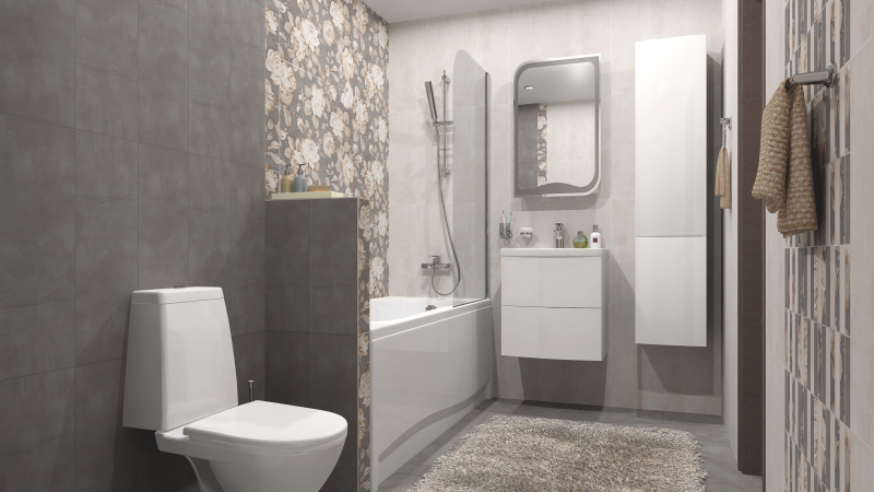 1064-0103 Декор Fiori Grigio Темно-Серая Мозаика - фото 10