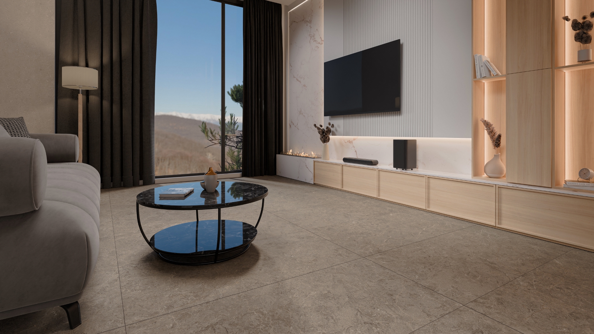 PT12F7054 На пол Neapol Beige Matt 1200х600х9 - фото 5