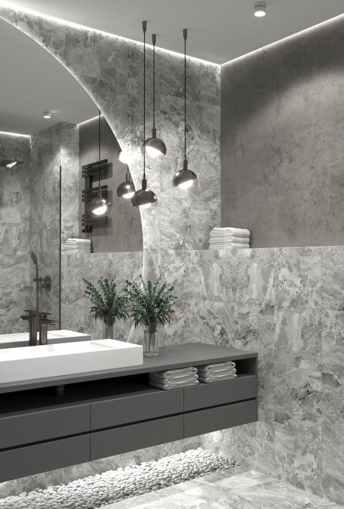 На пол Стокгольм Серая 32.7x32.7 - фото 4