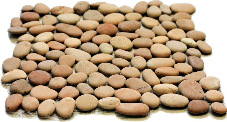 053262 MS8002 На пол Каменная Pink Галька бледно-розовая 32x32 - фото 2