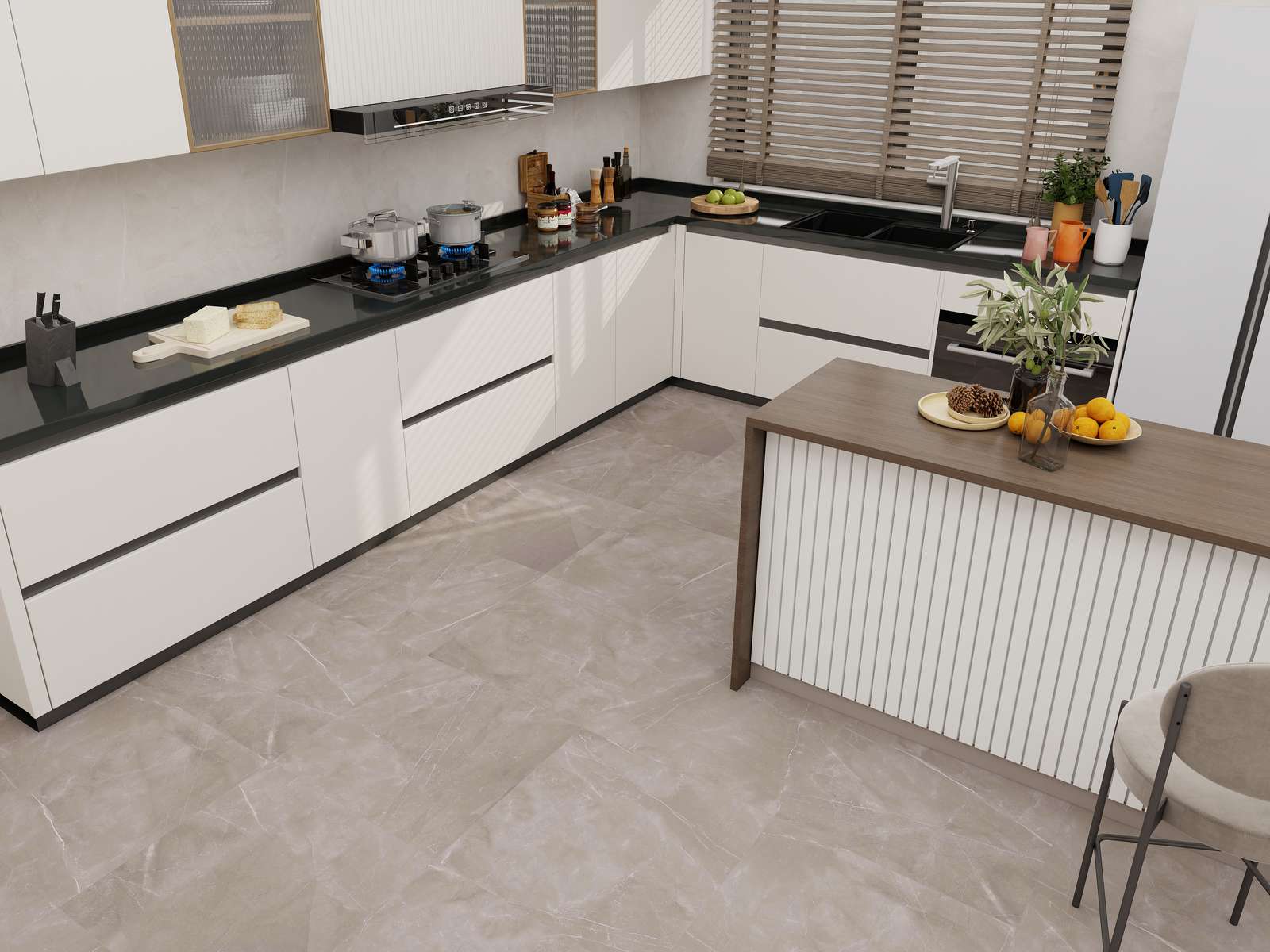 На пол Armani Brown 60x60 Satin - фото 9