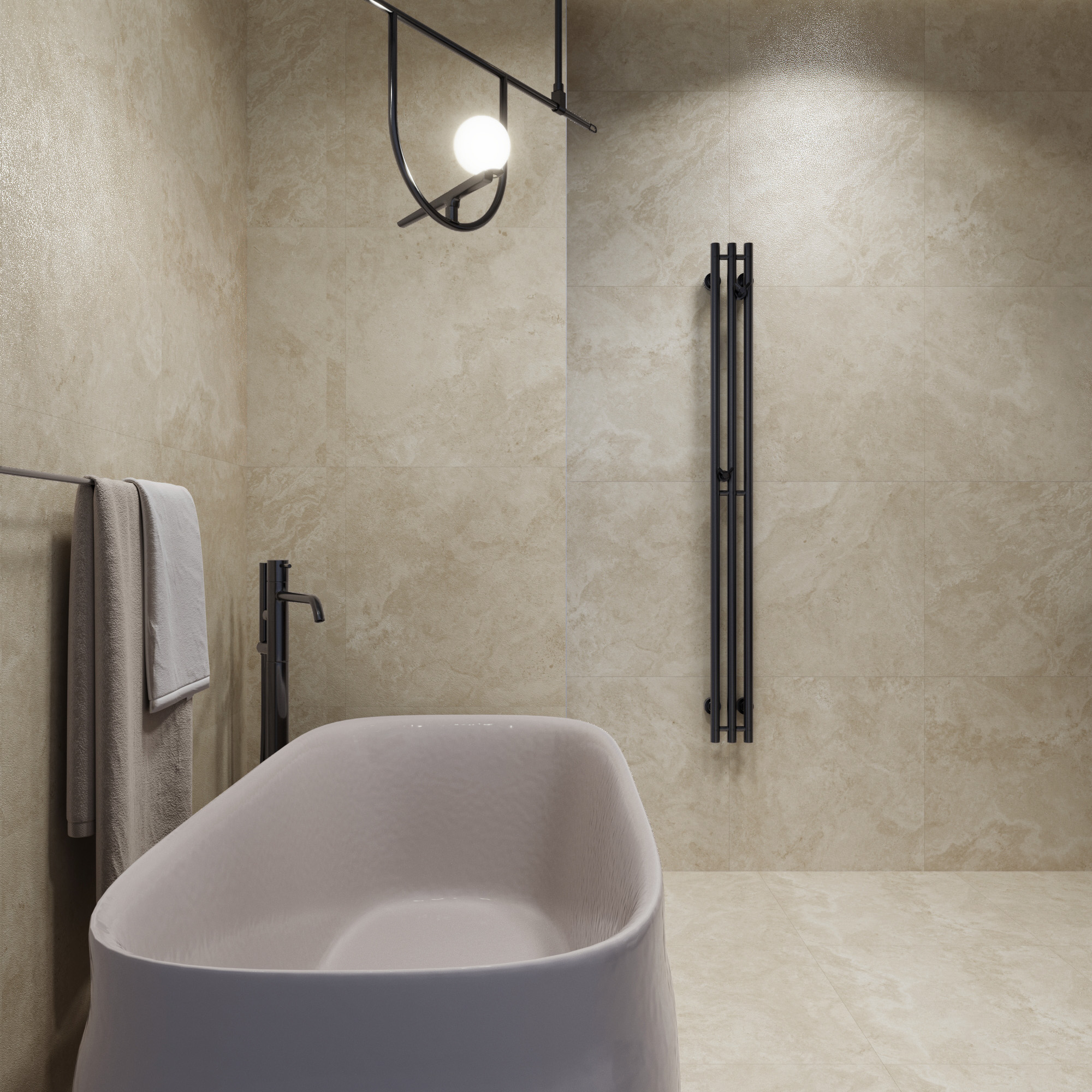 RT7003-B На пол Arawak Beige Matt Rustic Punch 60x120 - фото 17