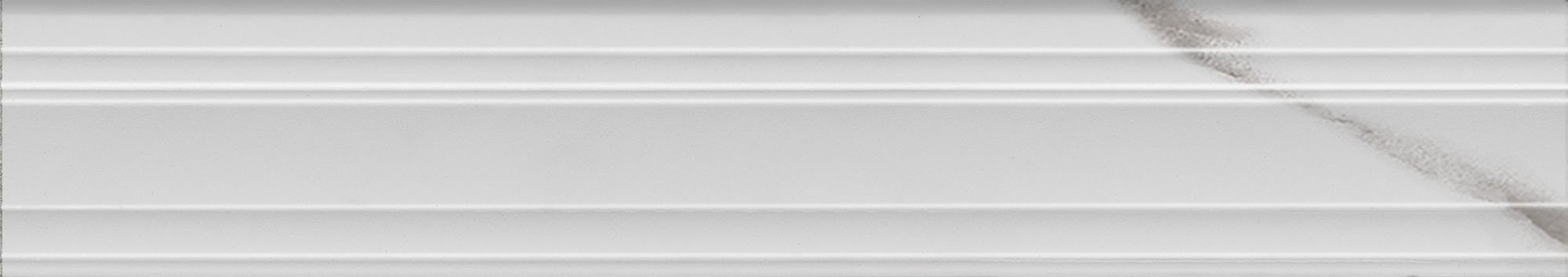 BLF024R Бордюр Монте Тиберио Багет белый глянцевый обрезной 40x7.3x2.7 - фото 4