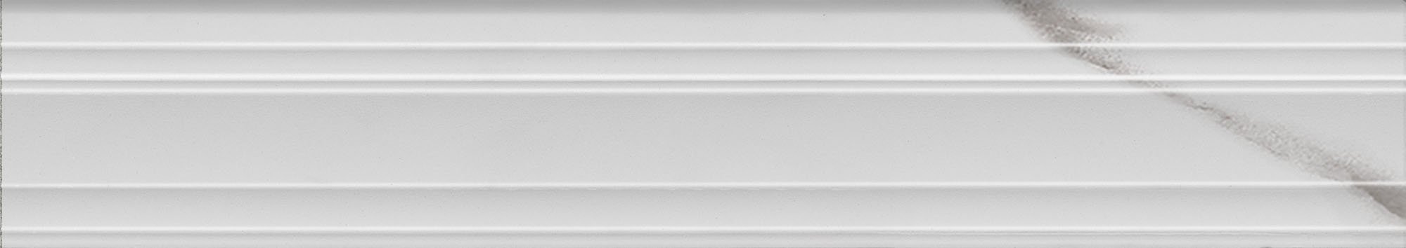 BLF024R Бордюр Монте Тиберио Багет белый глянцевый обрезной 40x7.3x2.7 - фото 4