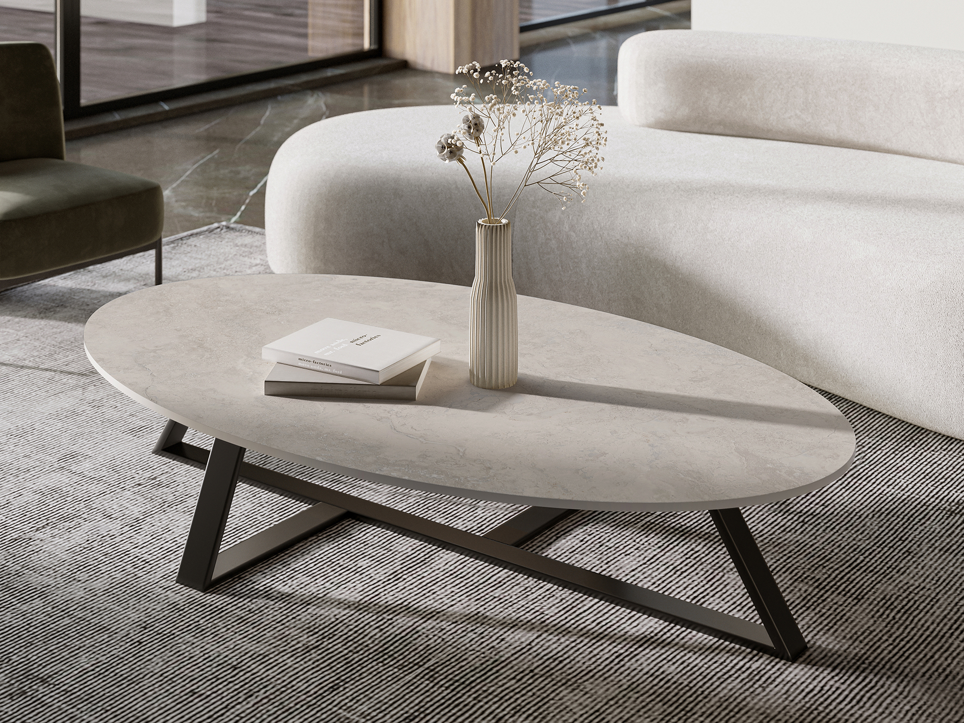 На пол Matt Black Bonanza Sahara Microcid 2800х1200х6 - фото 17