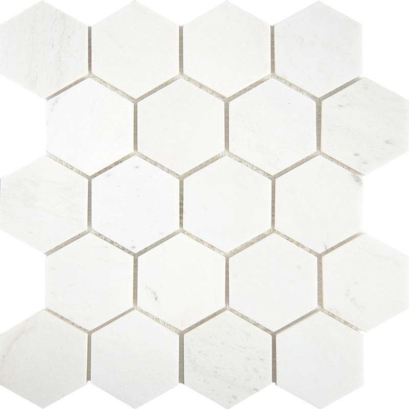 На стену Мозаика из мрамора Hexagon VMwP