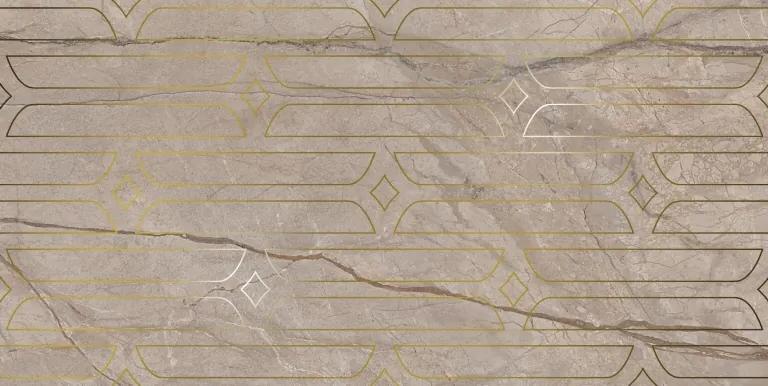 KMD3STA071BR Декор Ифран Бежевый светлый глянцевый обрезной 60x119.5x0.9 - фото 3