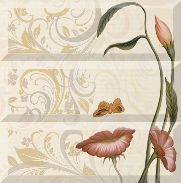 Панно Aure face Бежевый 45x45