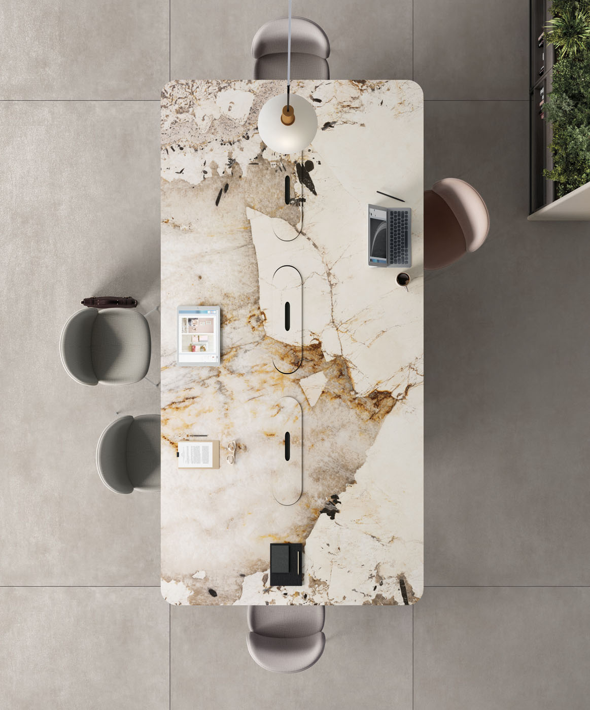 BEY7 На пол Onice OC05 Thunderstorm Polished 6mm 160x320 - фото 30