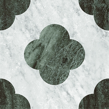 4101196 На пол Dandy Pin White Green 18.6x18.6 - фото 3