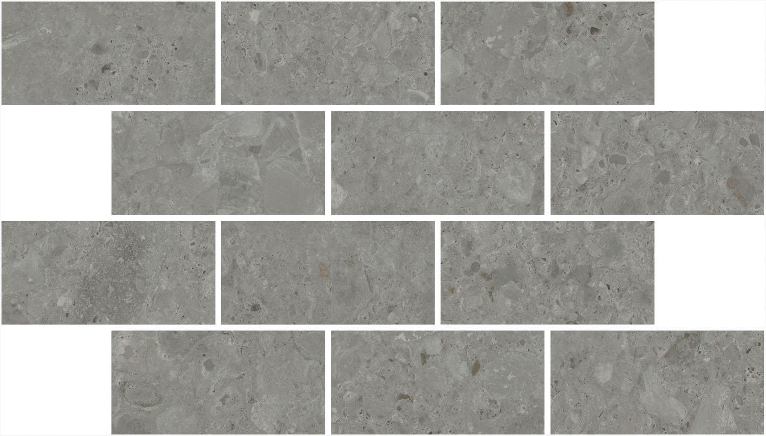 DD606120/MM Декор Чеппо ди Гре Мозаичный серый тёмный матовый обрезной 34.6x20x0.9 - фото 2