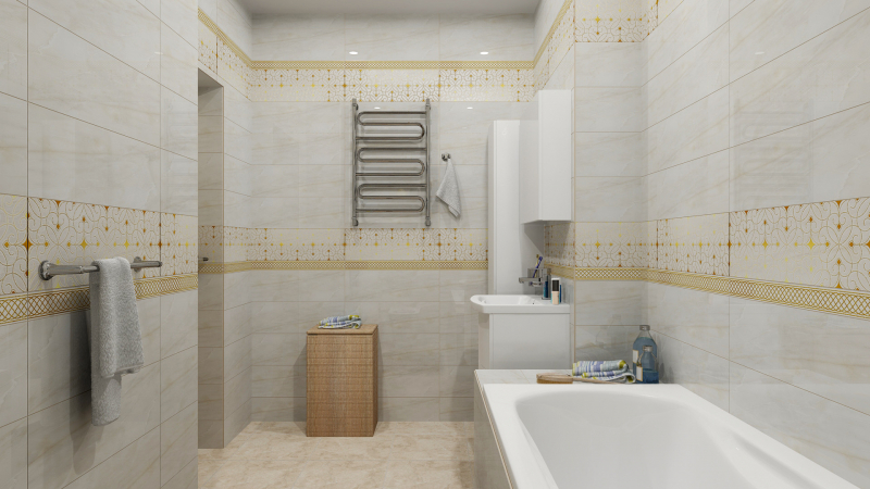 DWA11RMN004  Декор Romano Бежевый 7.5мм - фото 6