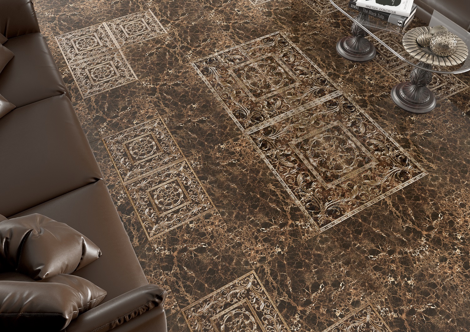 Декор Bohemia Brown decor PG 01 - фото 4