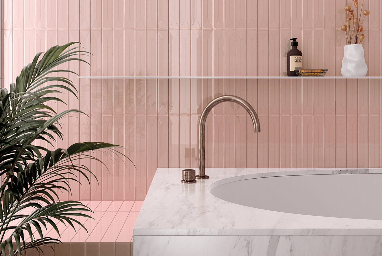 31151 На стену Vitral Axis Pink 5x40 - фото 14