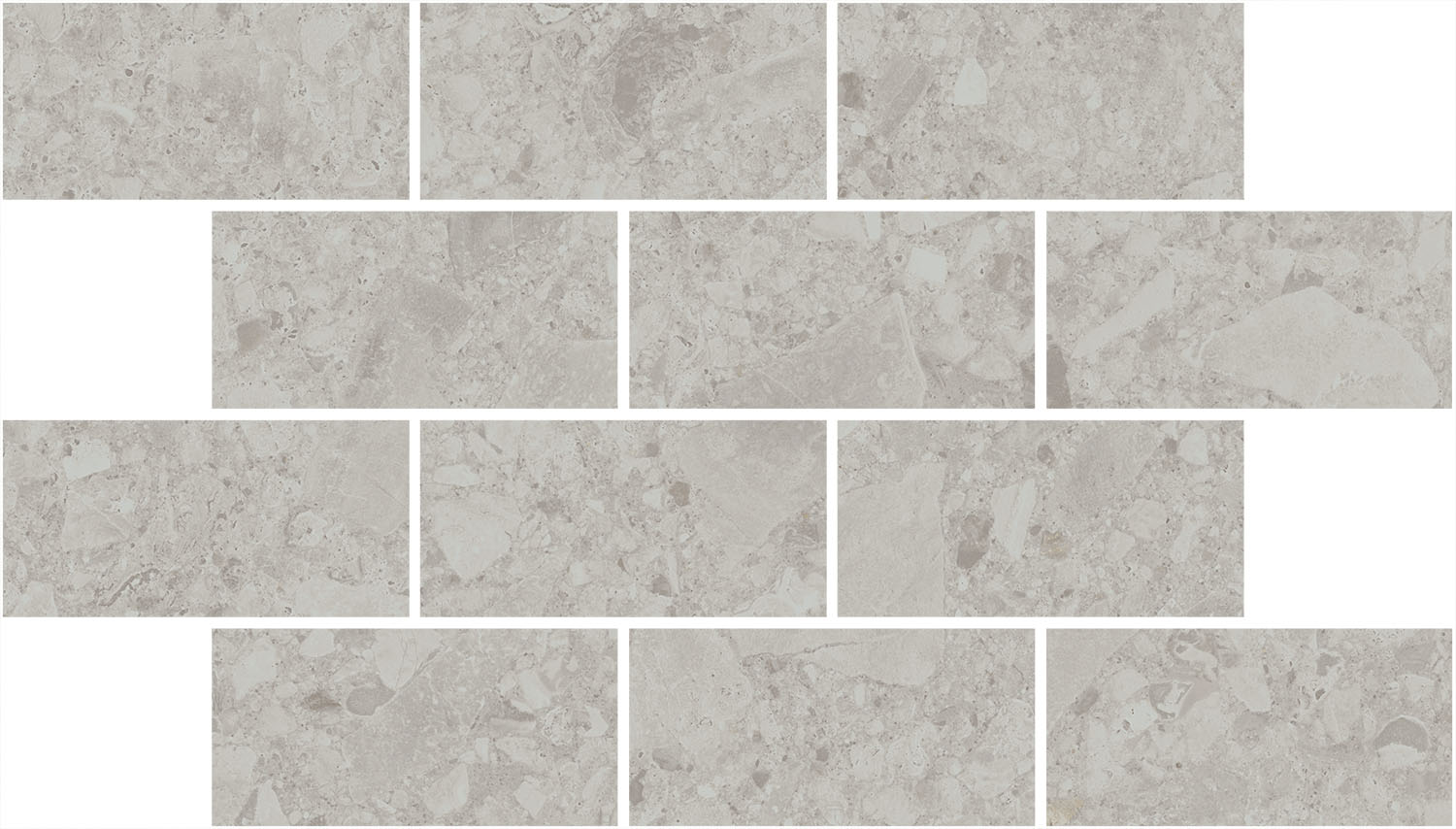 DD605820/MM Декор Чеппо ди Гре Мозаичный серый светлый матовый обрезной 34.6x20x0.9 - фото 4