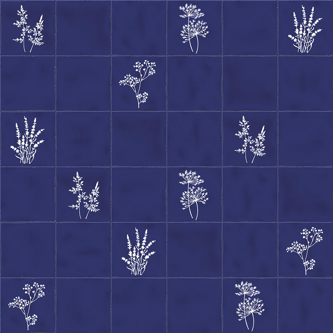 348B Декор Root Arvum-4 Blue 13x13 - фото 2