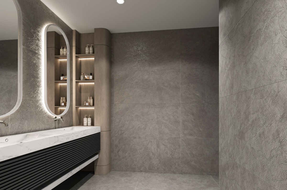 NTT99617M На пол Granite Limestone Grey Structura 60x120 - фото 22