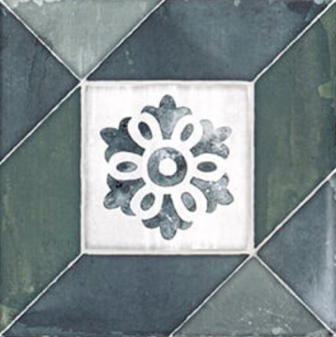 PT03968 Декор Elegance Deco Blu Green 20x20