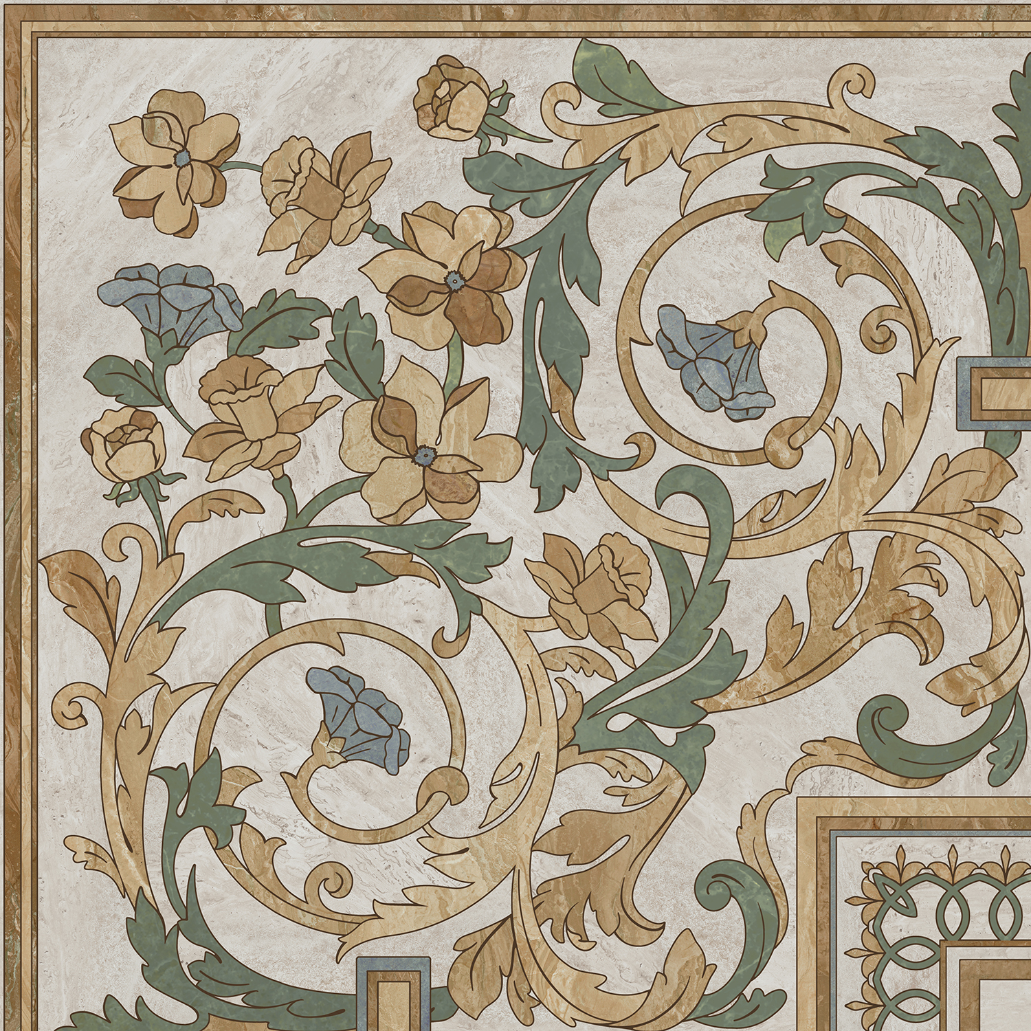 HGD/A516/SG6062RL Декор Эвора Угол Глянцевый