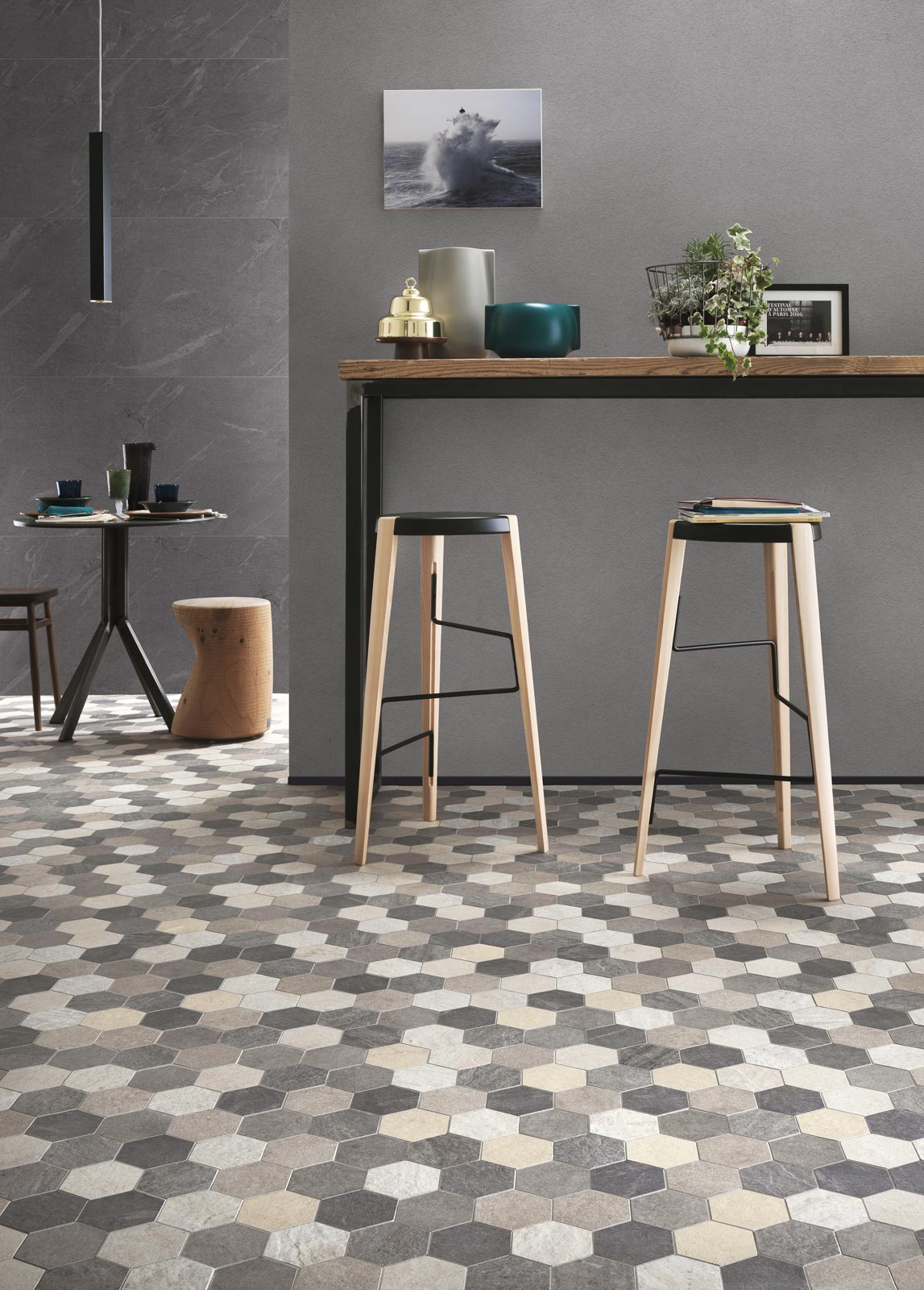 R04E На пол Realstone Quarzite Grigio rett. 60х120 - фото 10