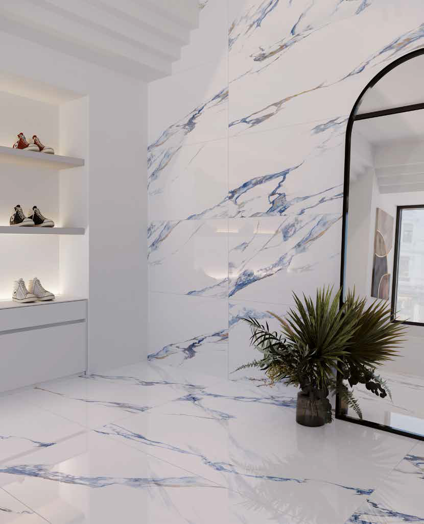 На пол Aurea Calacatta Lev.Oro Rett 60x120 - фото 7