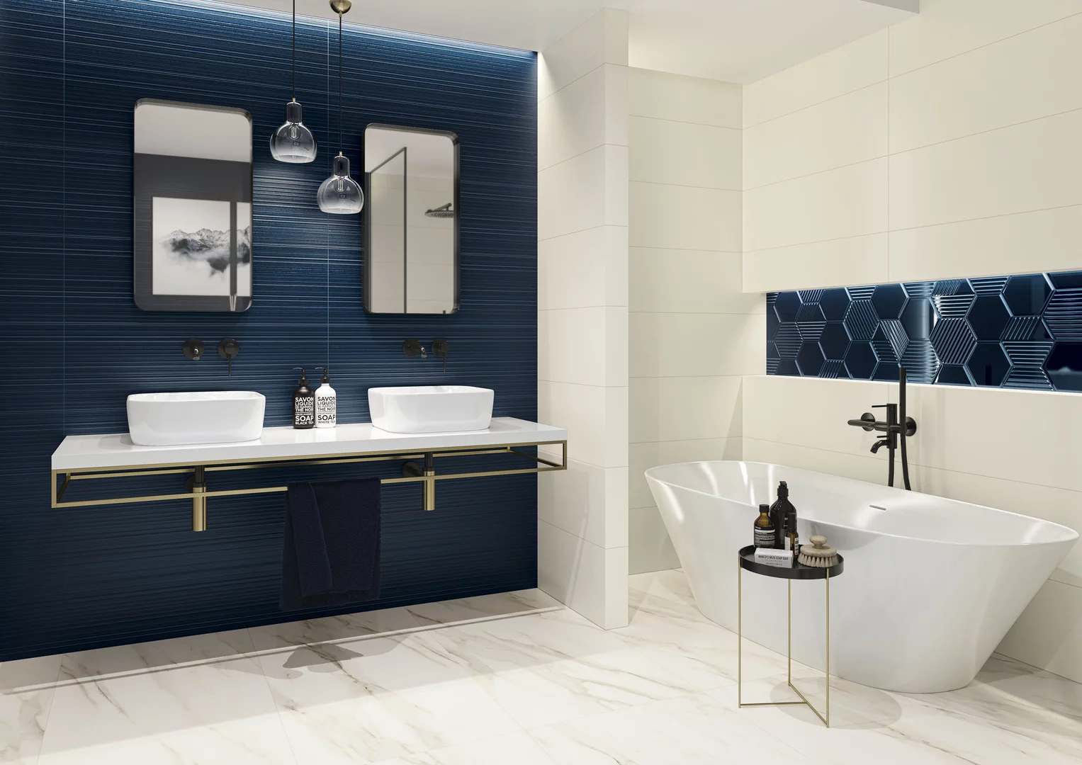 На стену Intense Tone Bianco Rekt. Mat 29.8x89.8 - фото 4