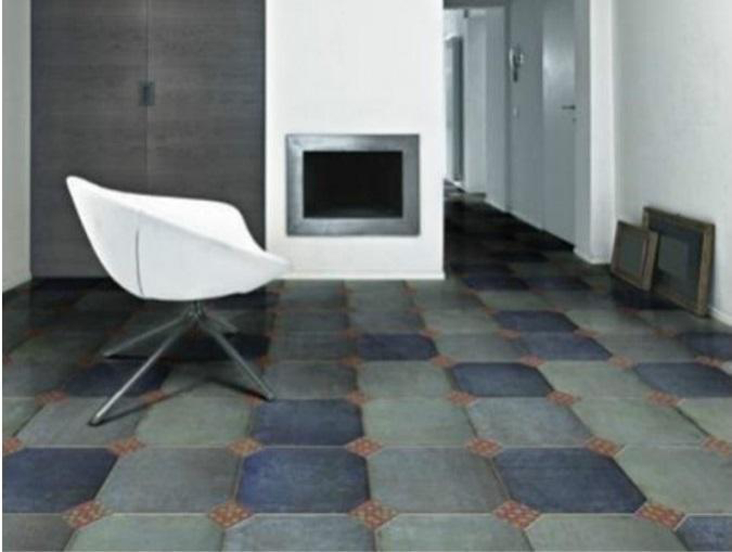 Декоративная вставка Materia Azul Taco Octogonal 4.8x4.8 - фото 4