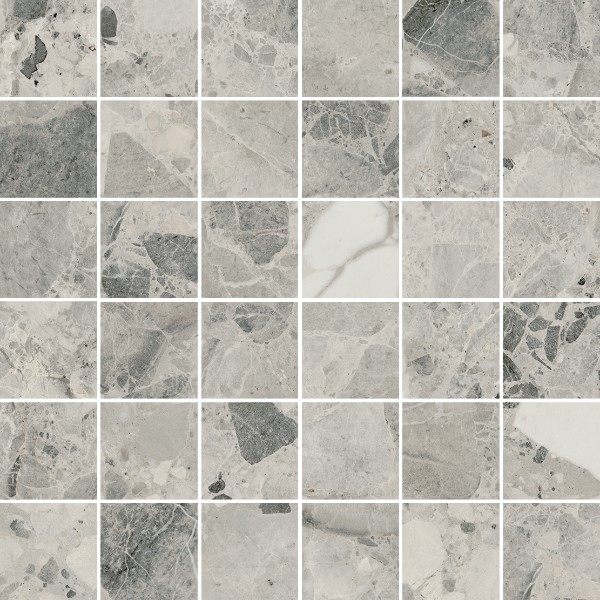 610110001024 На пол Continuum Stone Grey Mosaico