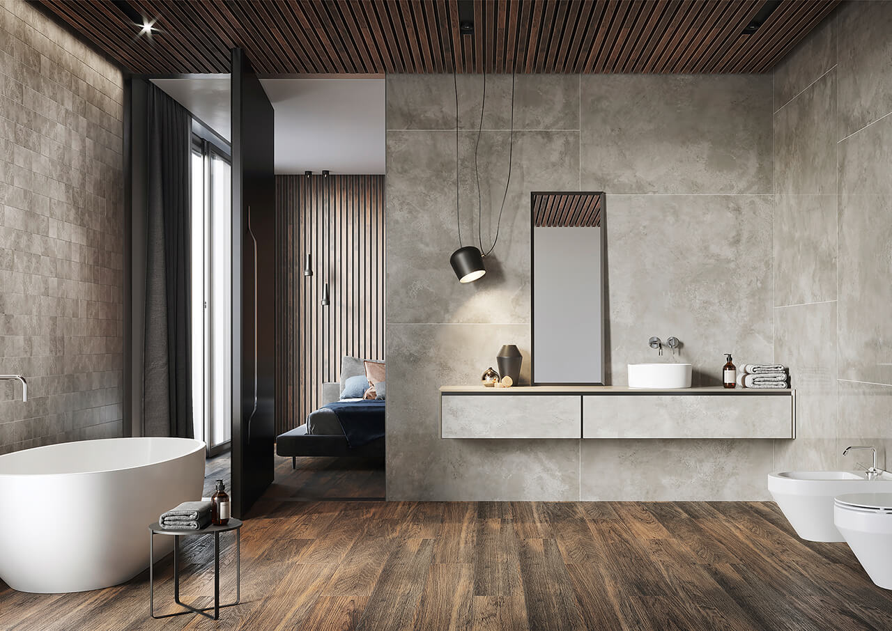 O-QNS-GGM094 На пол Керамический гранит Quenos серый 94 - фото 7