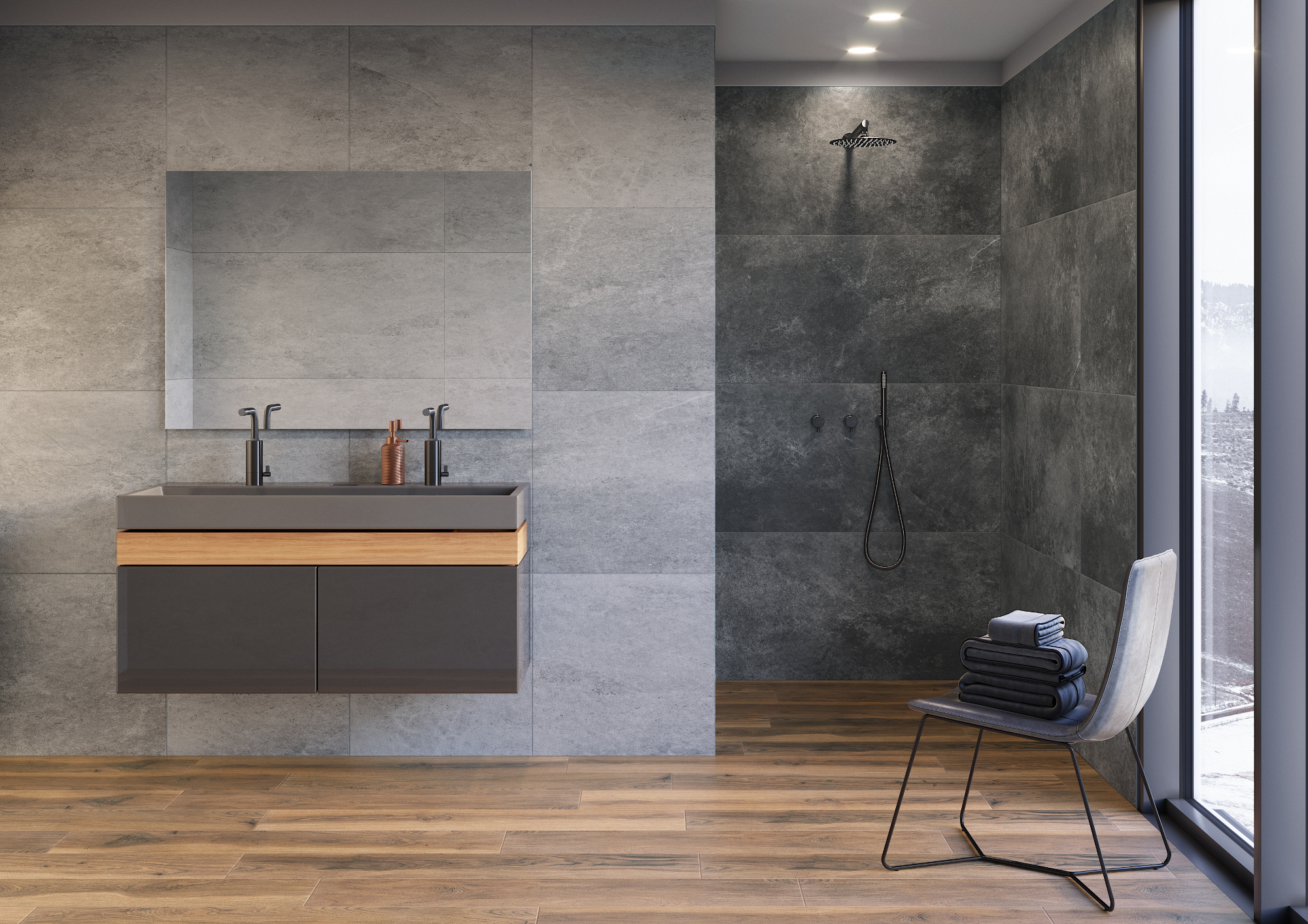 55848 На пол Tacoma Steel Rect 59.7x59.7 - фото 6