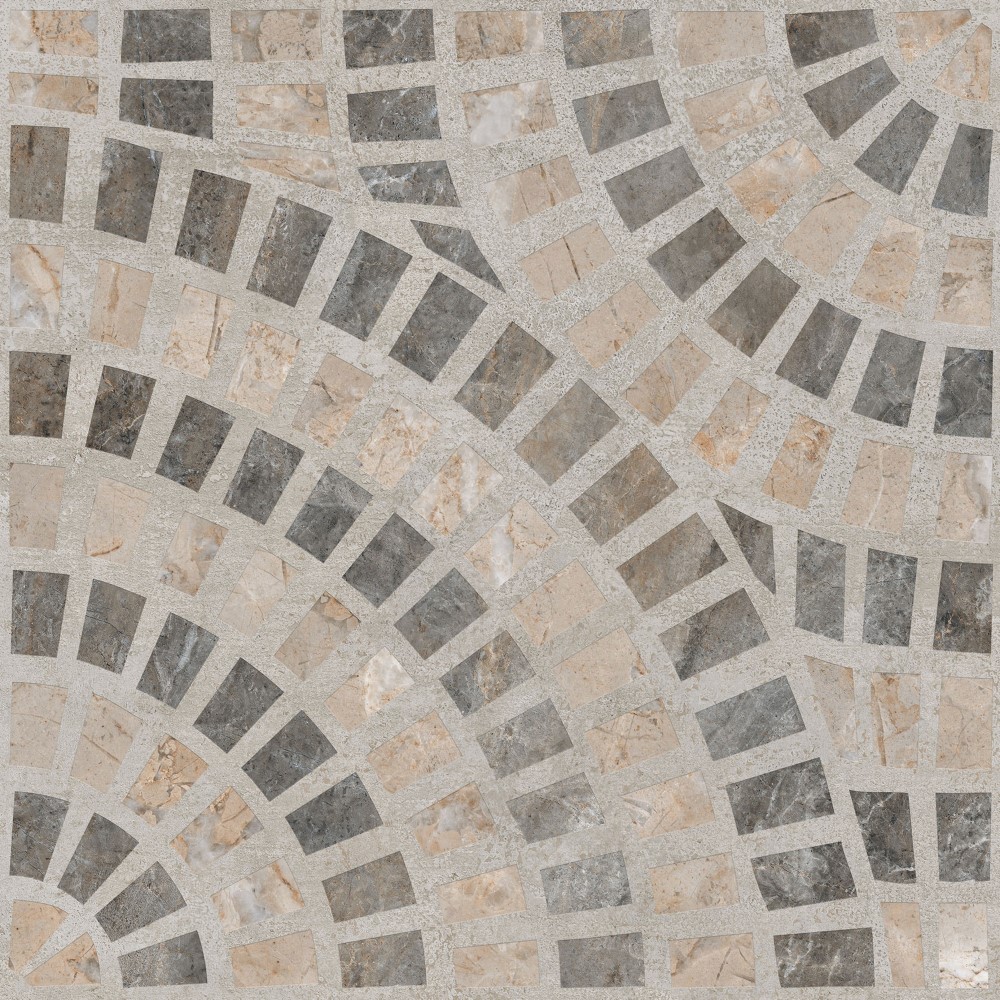 K949793LPR01VTE0 Декор Marble-X Marble-Beton Круговой Темный Лаппато R9 Ректификат 60х60 - фото 2