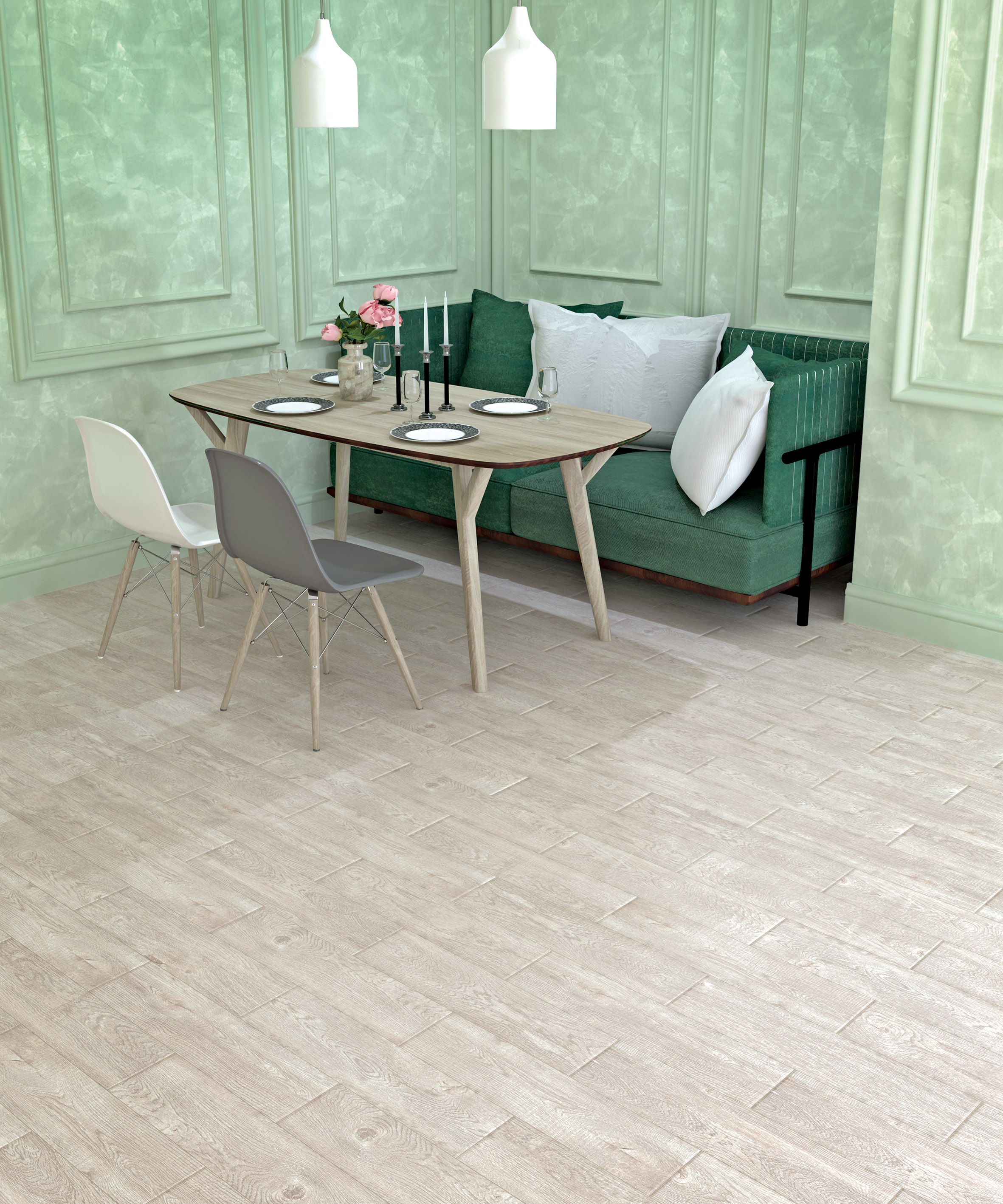 На пол Vitus Белый 59.4x14.7 - фото 18