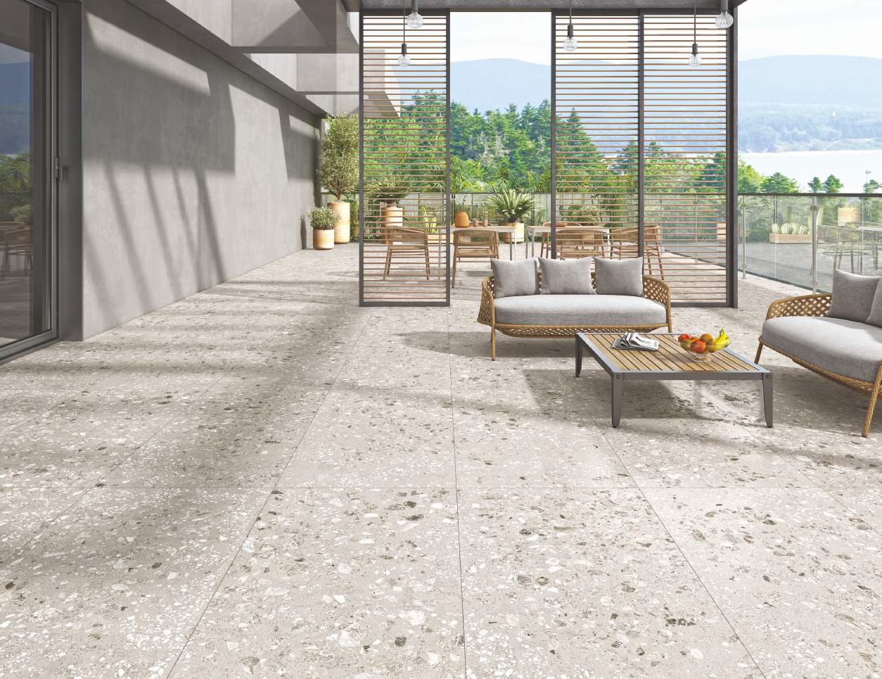 На пол Granolith Smoke Matt 60x120 - фото 8