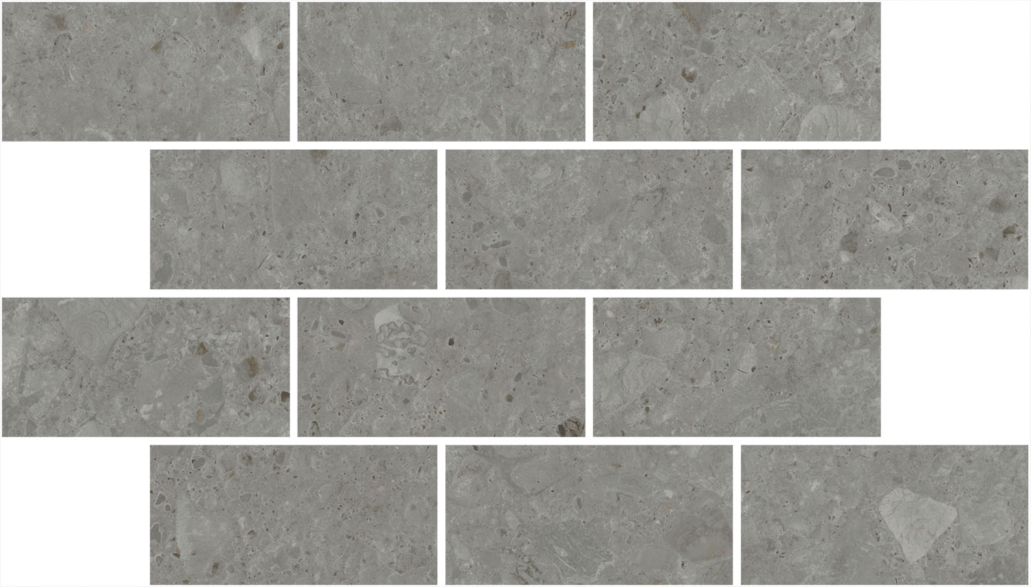 DD606120/MM Декор Чеппо ди Гре Мозаичный серый тёмный матовый обрезной 34.6x20x0.9 - фото 3