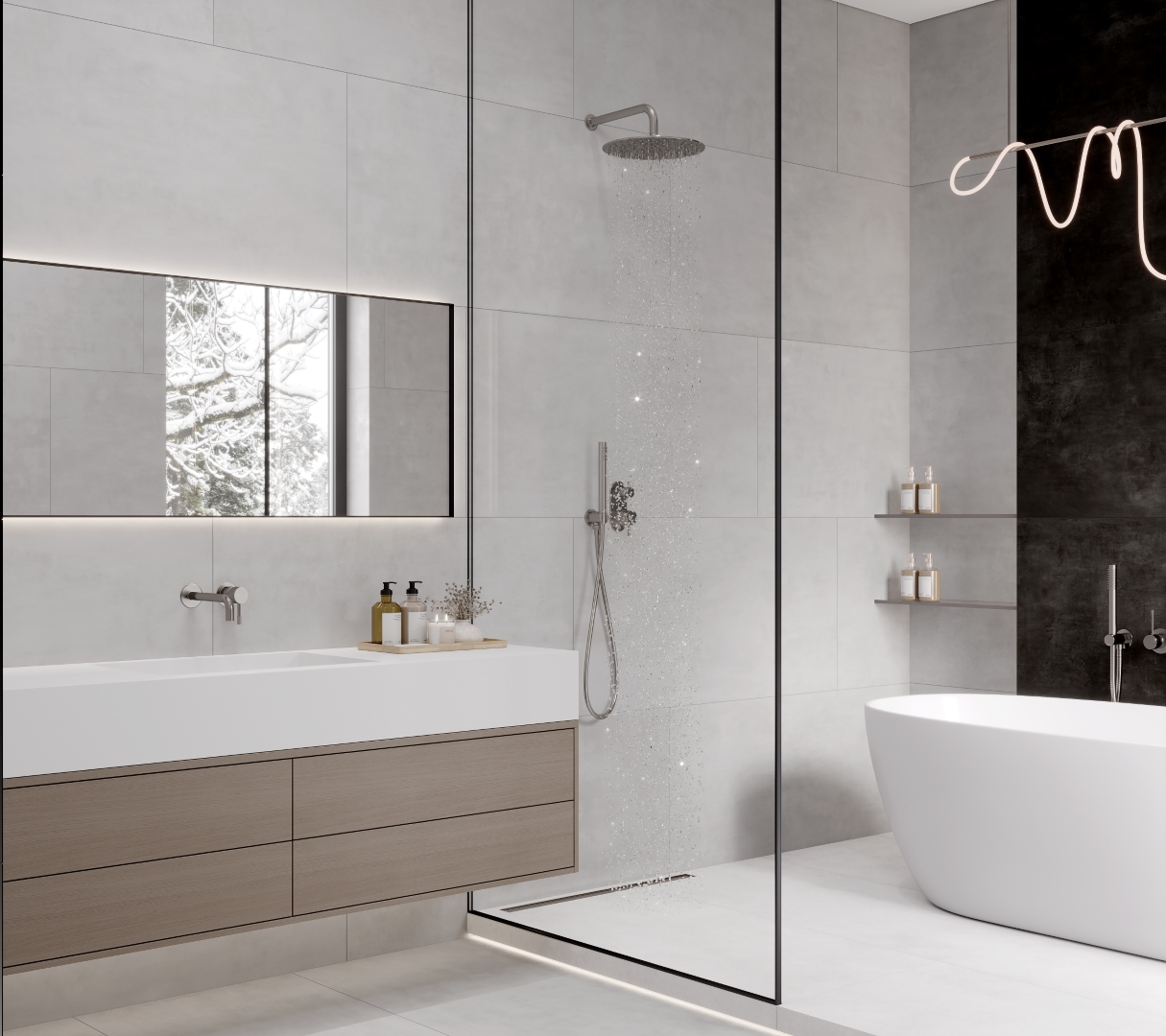 LP6012G0601R  На пол Festa Bianco белый глянцевые чернила 59.5х119.1 - фото 26