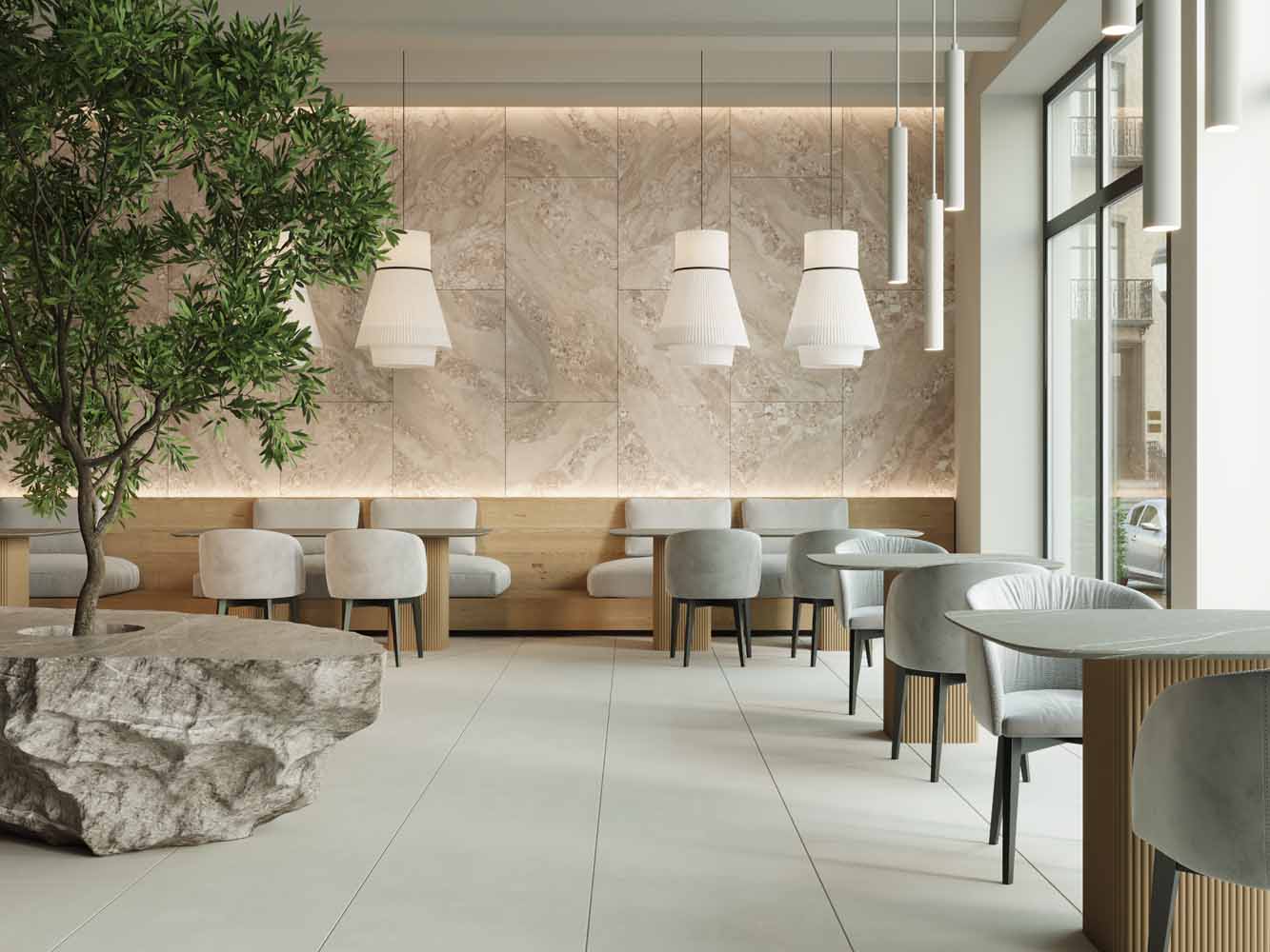 Ступень Oceanmist OM02 Beige неполированный 33x120 - фото 2