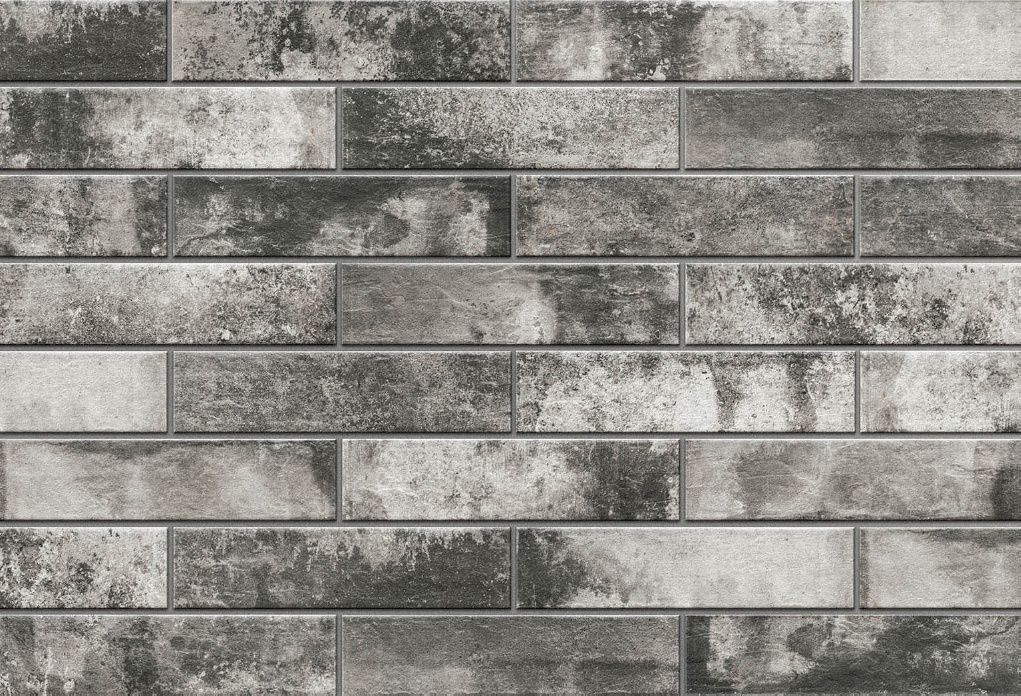 9184 На стену Piatto Antracyt структурная 7.4x30