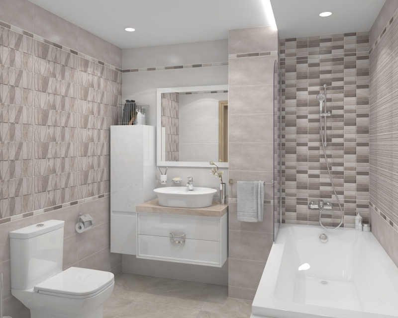 TWU09BIR007 На стену Birma Серая Мозаика Рельефная - фото 9